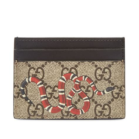 gucci men's credit card holder|Gucci snake wallet card holder.